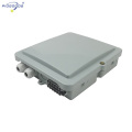 FTTH0212A ABS material 2 inlet port 12 outlet ports engineer plastic Fiber Optic Distribution Boxes For Outdoor And Indoor